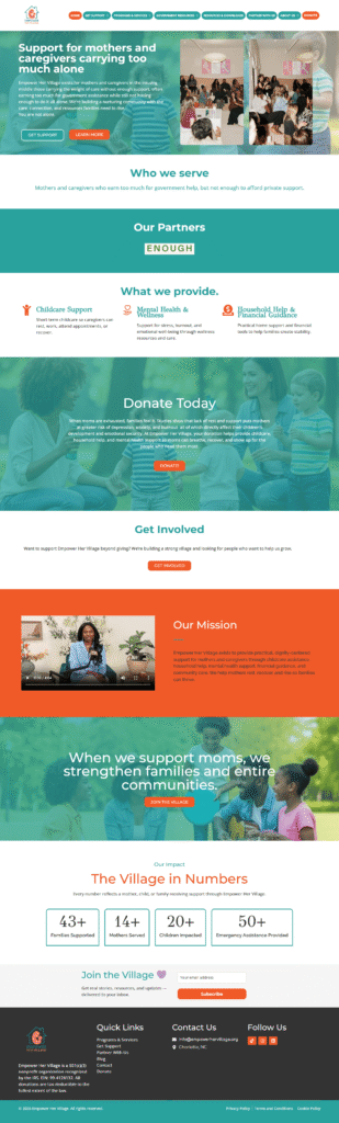 Charity Website Design & Development - portfolio